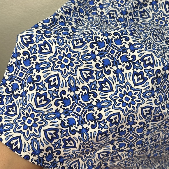 Lands' End Geometric Mandala Print Swim Dress Built In Bra - Picture 3 of 8